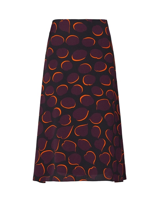 Marni Dresses & Skirts - Marni Black Midi Skirt with Purple and Orange Pattern sz M